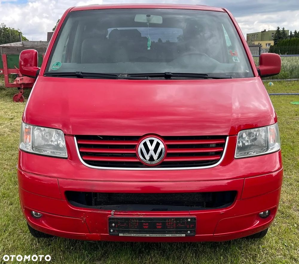 Przód kompletny 1.9 2.5 TDI czerwony LY3D zderzak lampy maska pas przedni chłodnica błotnik VW T5 CARAVELLE DOKA MULTIVAN TRANSPORTER - 2