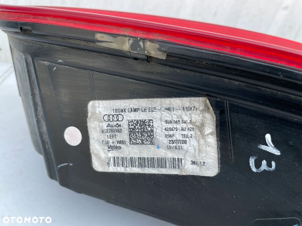 LAMPA LED LEWY TYŁ AUDI Q5 FY 80A 80A945093B - 9