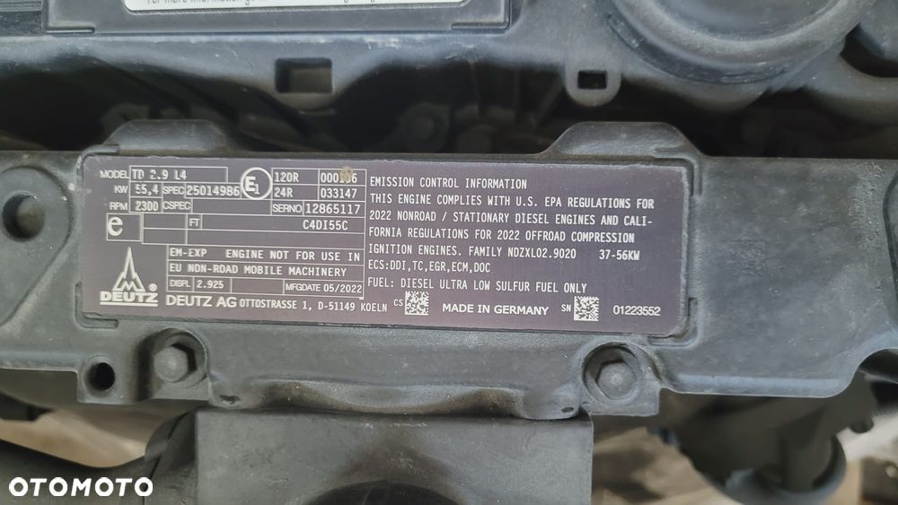 Silnik Deutz TD 2.9 L4, nowy ,75 KM - 5