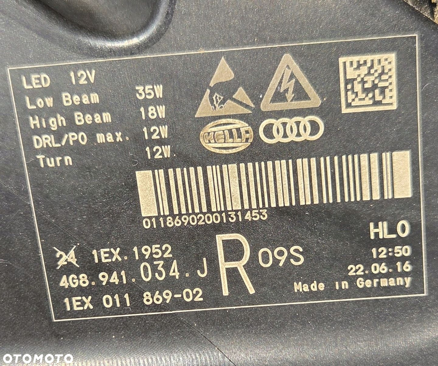 AUDI A7 C7 LIFT S-LINE LS9R PRZÓD KOMPLETNY MASKA ZDERZAK PAS LAMPY LED - 5
