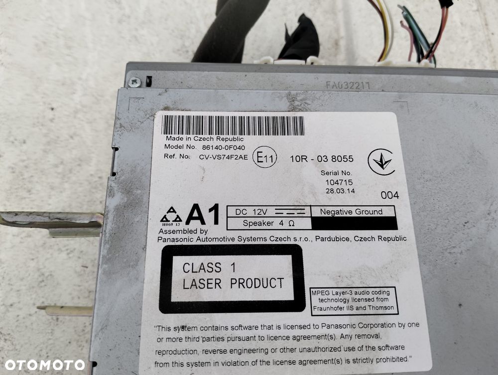 Toyota Corolla Verso lift radio nawigacja - 4