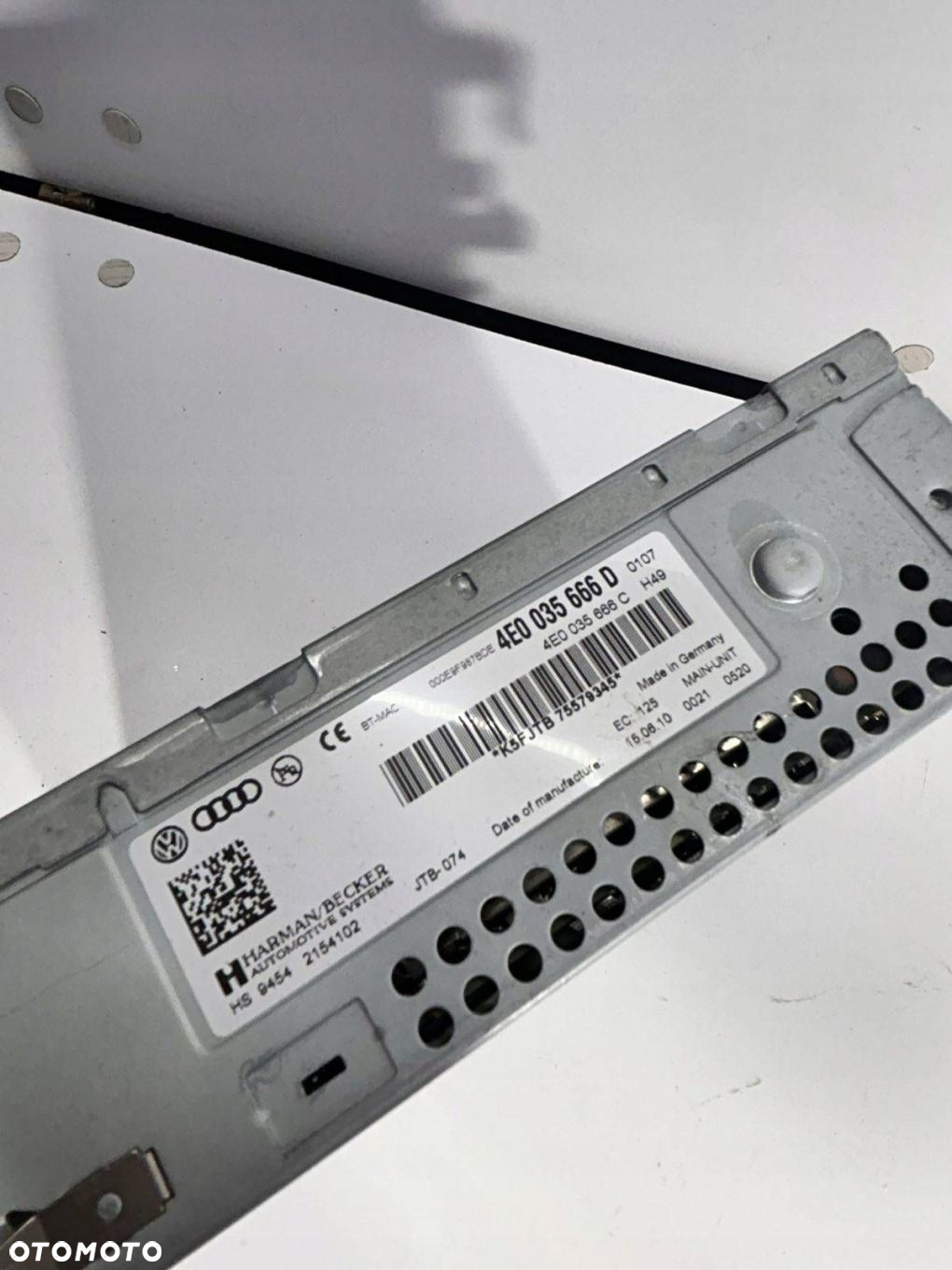 Audi A6 S6 C6 4F 2009 4E0 035 666 D Zmieniarka płyt CD/DVD MMI 3G SD - 2