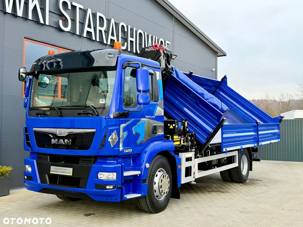 MAN MAN TGM TGL TGS 18.250 // E6 // wywrotka + HDS HMF z pilotem // 4x2 // budowlanka // kiper wywrot żuraw dzwig kran Crane - 21