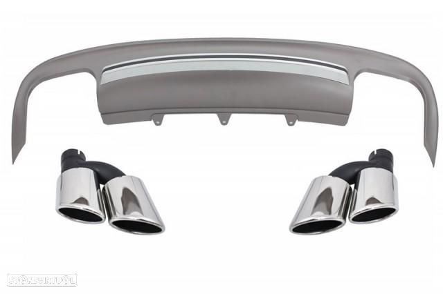 Difusor com Ponteiras Audi A5 8TA (2012 a 2016) Look S5