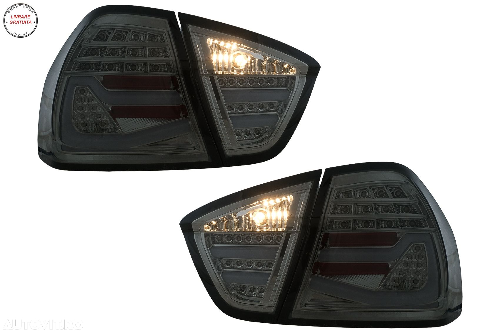 Stopuri LED BMW Seria 3 E90 Sedan (03.2005-08.2008) Fumuriu- livrare gratuita - 15