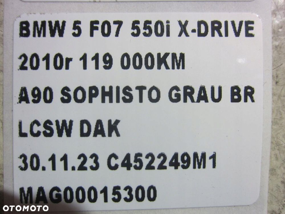 BMW F07 550i 535 F10 F11 F12 F13 BAK PALIWA ZBIORNIK POMPKA 7268031 7206421 - 12