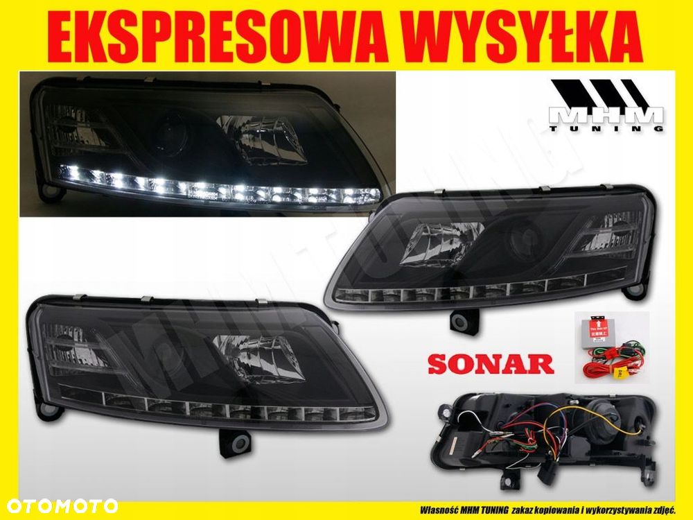 Reflektory Lampy kpl Day line light Diody LED Tuning Audi a6 C6 4f 2004-08 - 7