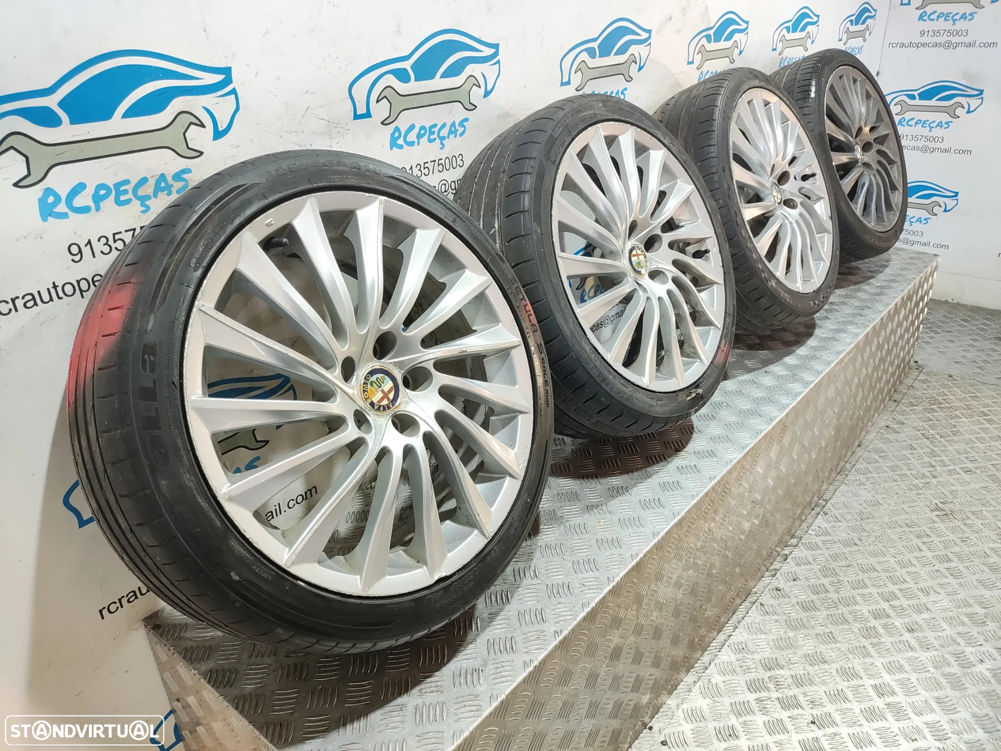 Conjunto Jantes 18 Originais Alfa Romeo Giulietta 7,5J ET41 5x110 - 12