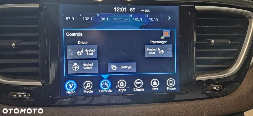 Chrysler Pacifica 2016- Wyświetlacz nawigacji Monitor Ekran Radio Moduł navi P68223456AD 68232026AK - 2