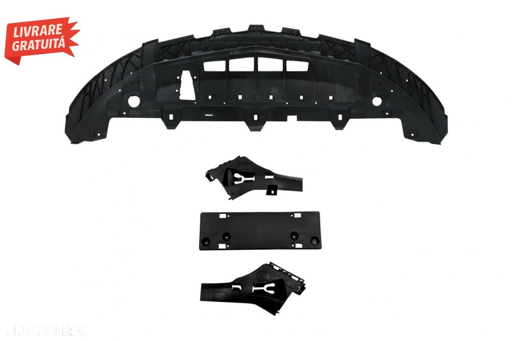 Bara Fata cu Stickere Laterale Gri Inchis Mercedes A-Class W176 (2012-2018) Faceli- livrare gratuita - 8