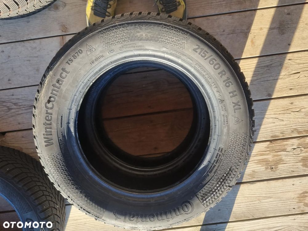 Opony CONTINENTAL WINTER CONTACT TS870 215/60R16 99H 2025r,4x8mm jak nowe - 10