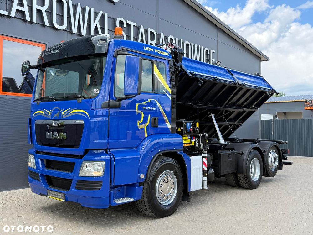 MAN TGM TGS TGX 26.360 // E5 // Klimatyzacja/ 6x2 6x4 // WYWROTKA 3-S // HMF 1420 K2 // kipper, krane, crane, żuraw, dźwig, wywrot - 6