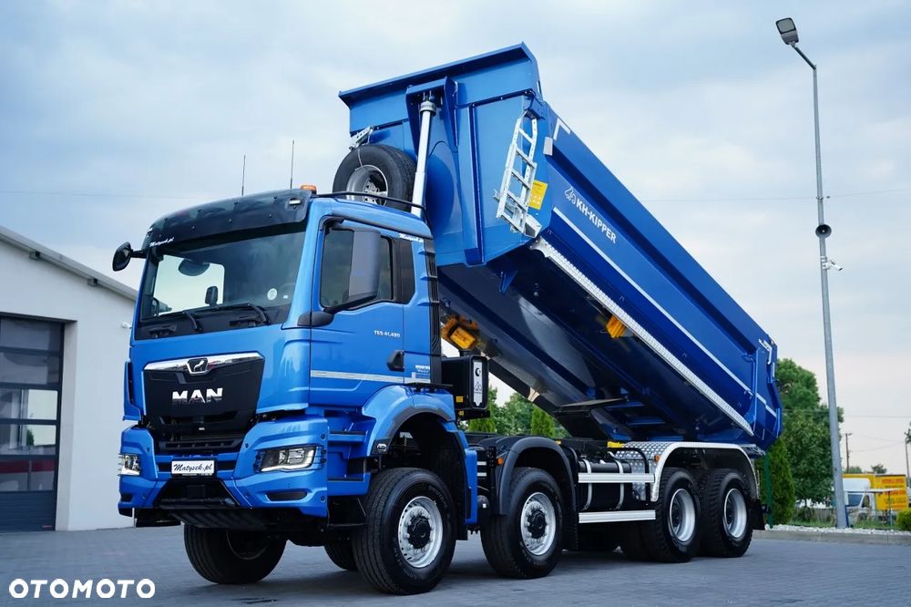 MAN TGS 41.480 / 8X8 / WYWROTKA / TYLNOZSYPOWA / KH KIPPER / HARDOX / BOGATE WYPOSAŻENIE / - 2