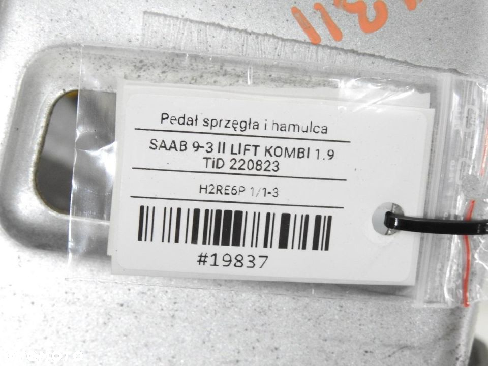 PEDAŁ PEDAŁY HAMULCA SPRZĘGŁA SAAB 9-3 II 1.9 TID - 7