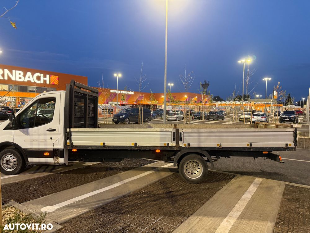 Ford Transit 2016 2.2 Punte Dubla L4 L5 XL XXL Bena 5.5m lunga TVA luata din reprezentanța Ford RO Km reali carte service Istoric Fără probleme Bena Aluminiu Dokka Camioneta NU Mercedes Sprinter VW crafter Boxer Pick-Up 4 bucăți disponibile diferite marim - 10