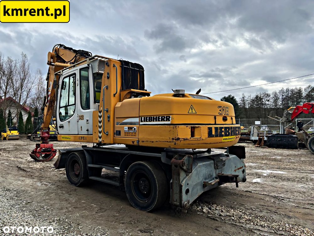 Liebherr A 316 KOPARKA KOŁOWA PRZEŁADUNKOWA DO ZŁOMU I DREWNA 2005R. |900 904 FUCHS 320 340 CAT 314 315 - 28