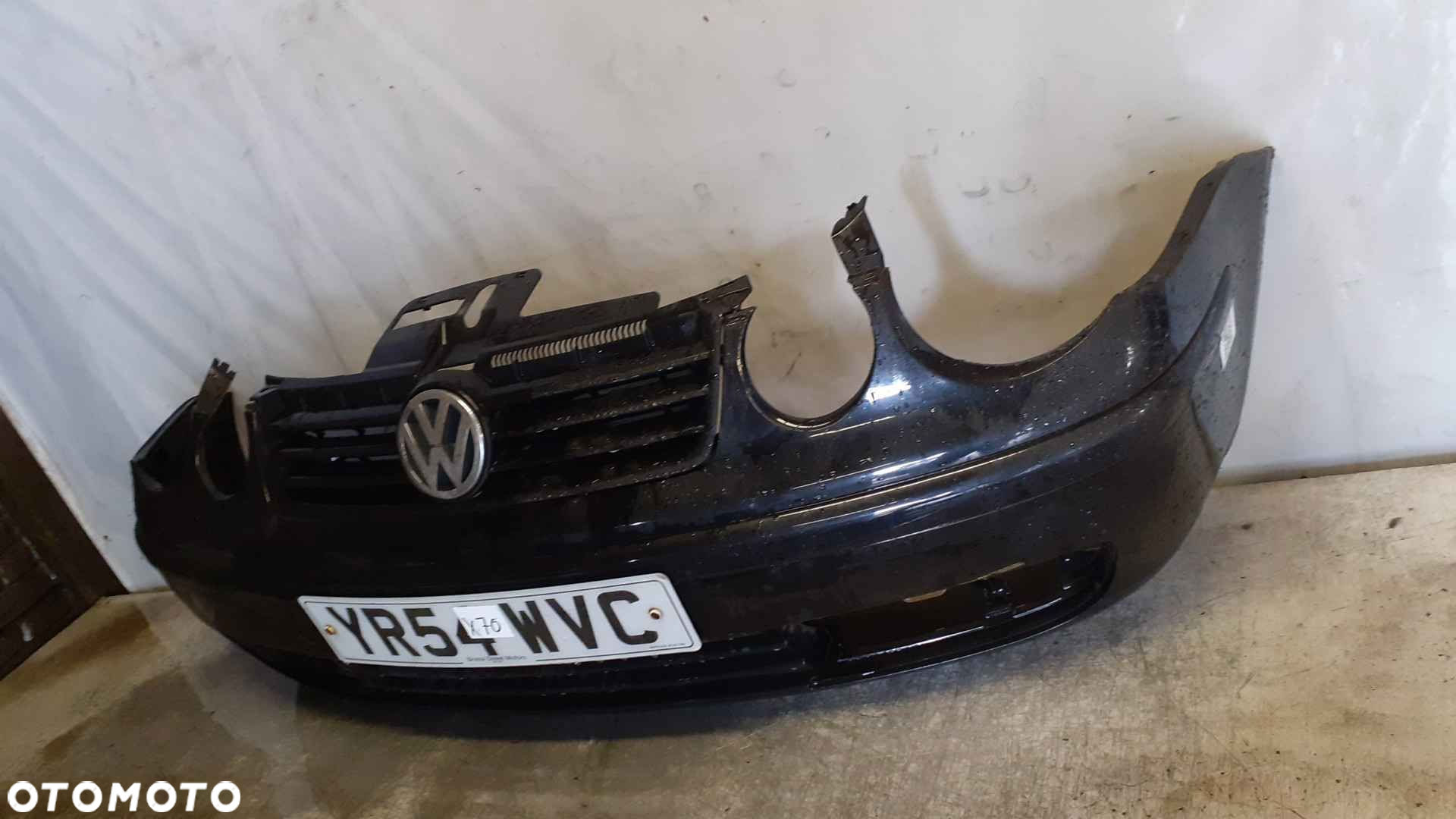 ) ZDERZAK PRZÓD PRZEDNI DO VW VOLKSWAGEN POLO 9N LC9Z CZARNY - 3