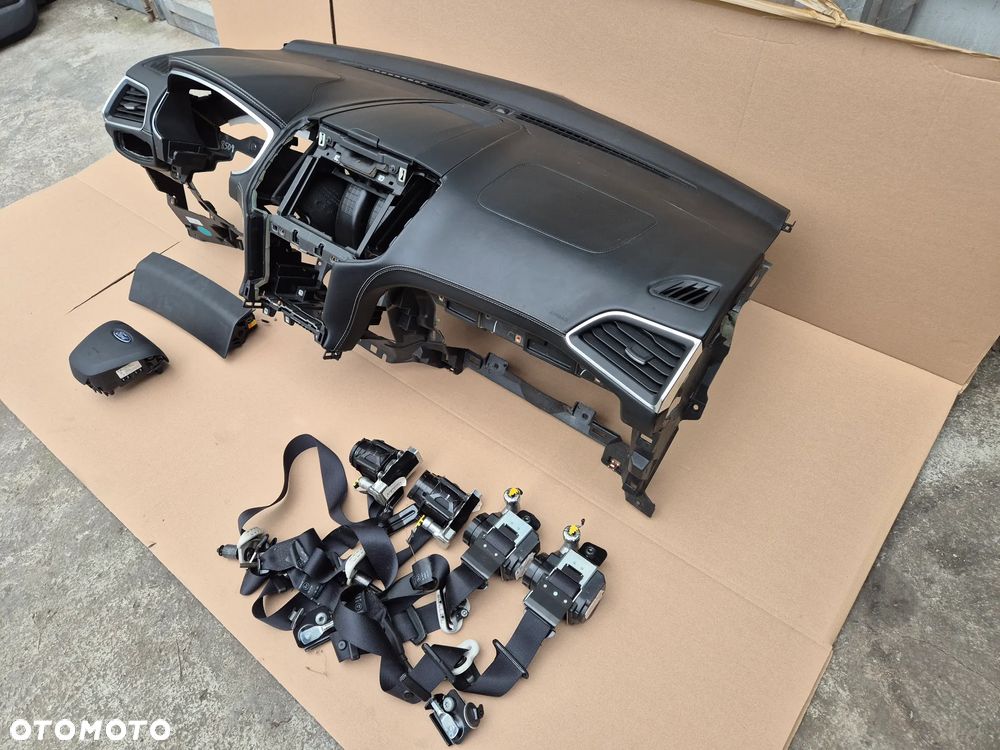 FORD EDGE MK2 LIFT VIGNALE SKÓRA SZYTA NIĆ 2019-KONSOLA PODUSZKI PASY ZESTAW KOMPLET ORYGINALNY IDEALNY - 3