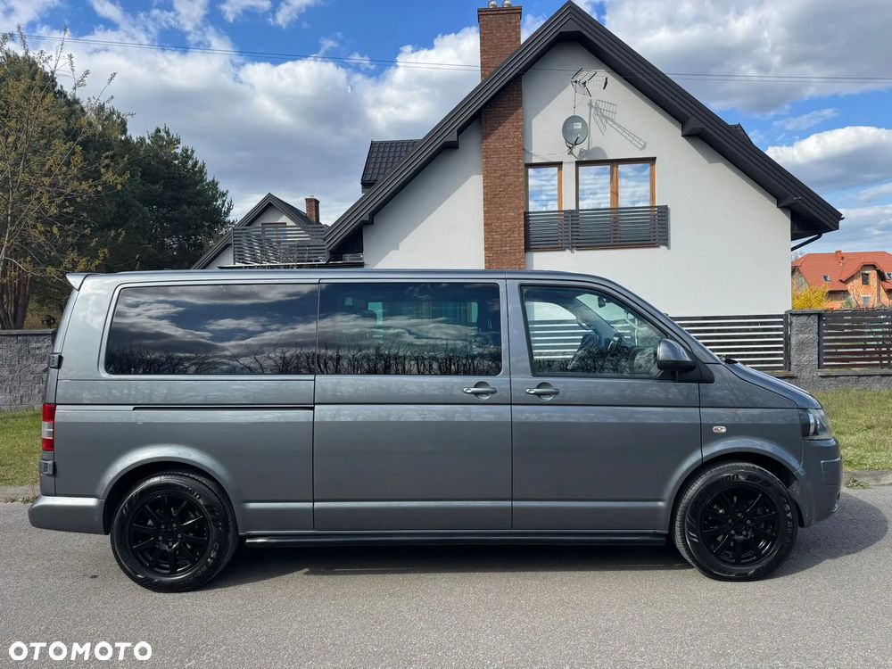 Volkswagen TRANSPORTER T5 L2H1 LIFT DŁUGI Klima Tempomat Navi Kamera Skóry Dubel Kabina 6os Brygadówka - 37