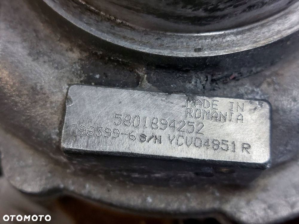TURBOSPRĘŻARKA TURBINA USZKODZONA  IVECO DAILY IV LIFT 5801894252 - 7