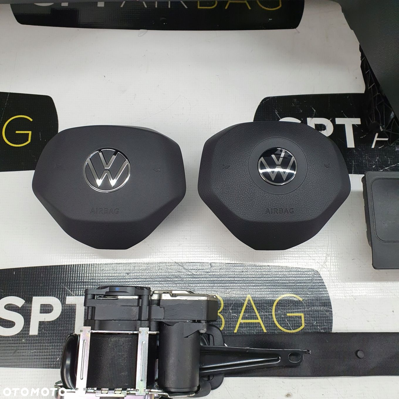 VW PASSAT B8 LIFT DESKA ROZDZIELCZA KONSOLA KOKPIT PULPIT PODUSZKI AIRBAG AIR BAG PASY KIT SET - 6