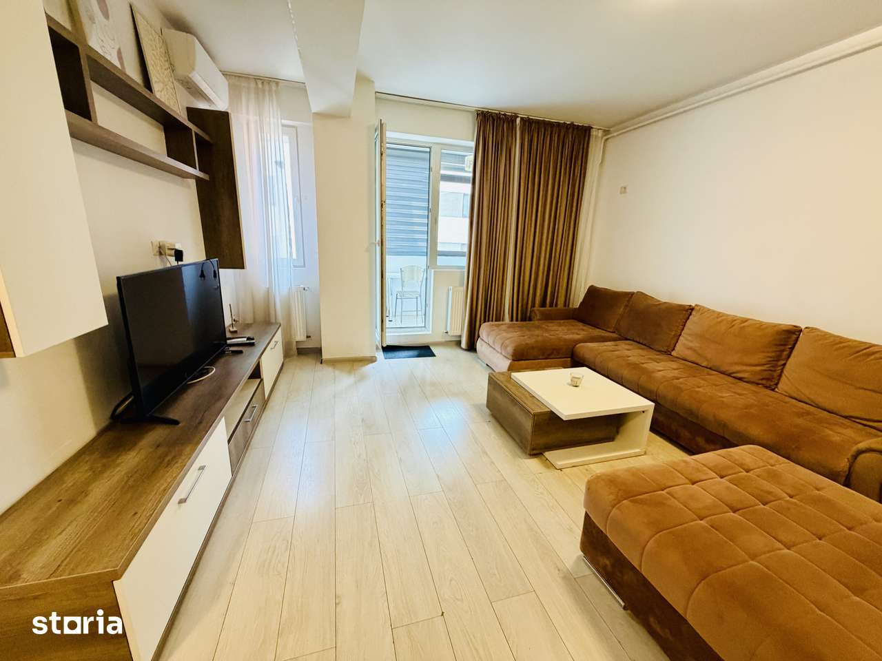 Apartament 2 camere mobilat si utilat complet Str Tineretului etaj int — fotografia 1