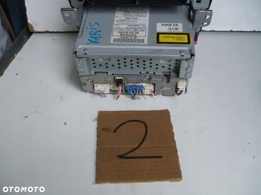 TOYOTA YARIS II RADIO CD RDS MP3 86120-0D210 86120-0D500 - 7