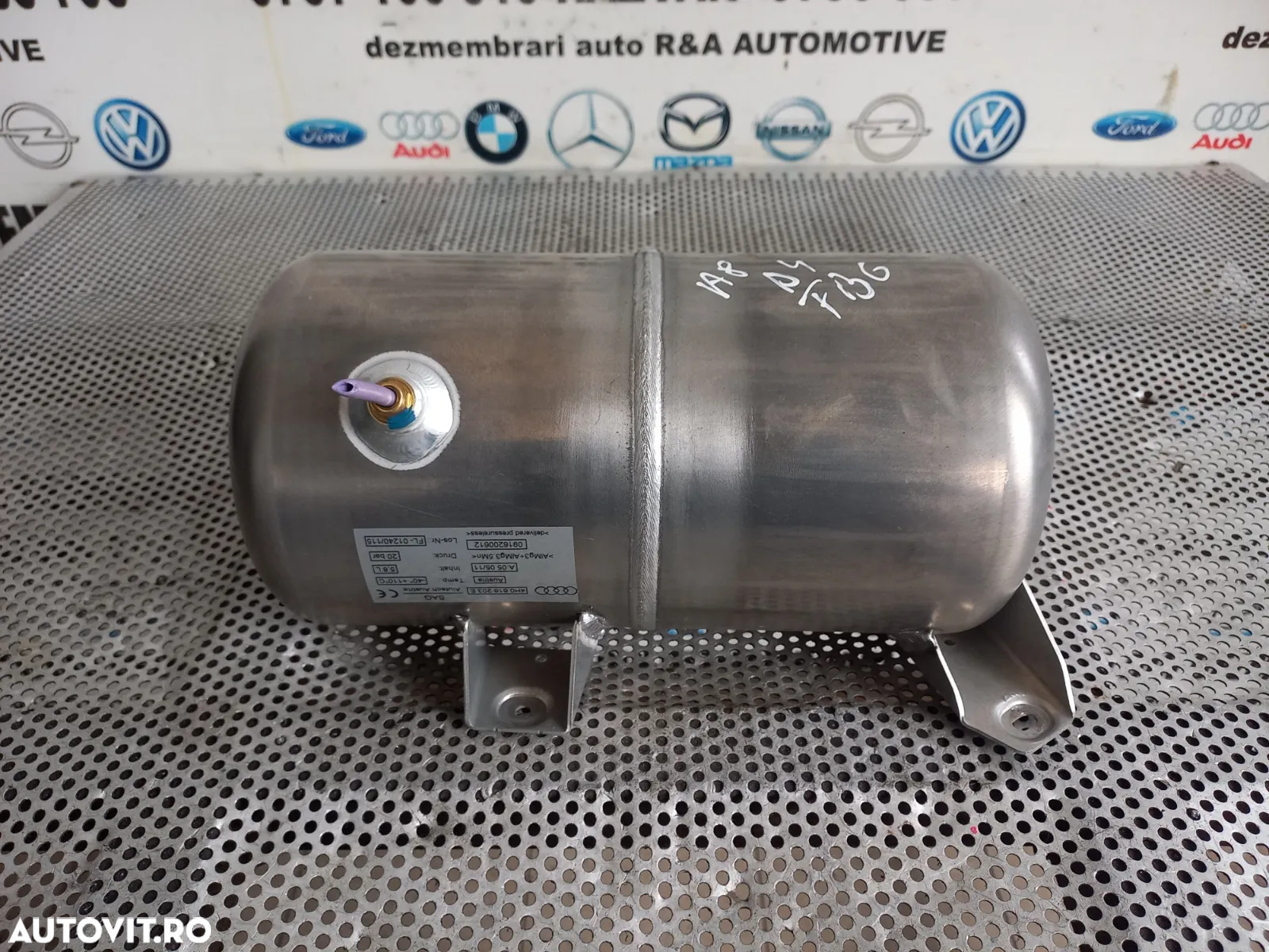 Butelie Rezervor Aer Perne Aer Suspensie Pneumatica Audi A8 4H D4 Cod 4HE An 2010-2011-2012-2013-20 - 4