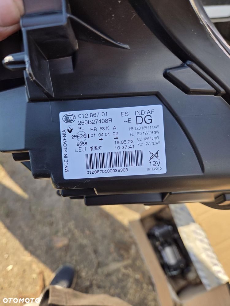 światło Lampa lewa do jazdy dziennej led DRL Renault Megane IV Clio IV RS 260B27408R - 8