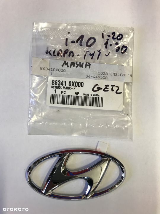Emblemat znaczek do HYUNDAI i10 i20 i30 ix20 Getz - 1