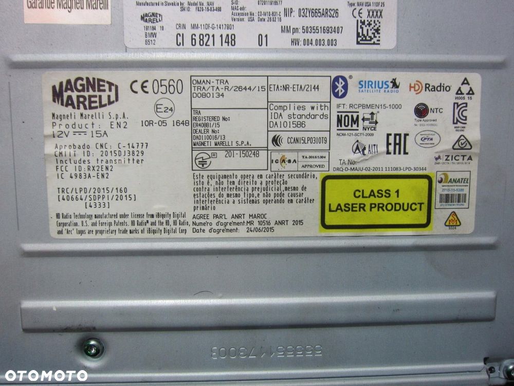 BMW X1 F48 NAWIGACJA RADIO MODUŁ STEROWNIK CZYTNIK 6821148 65126821148 - 5