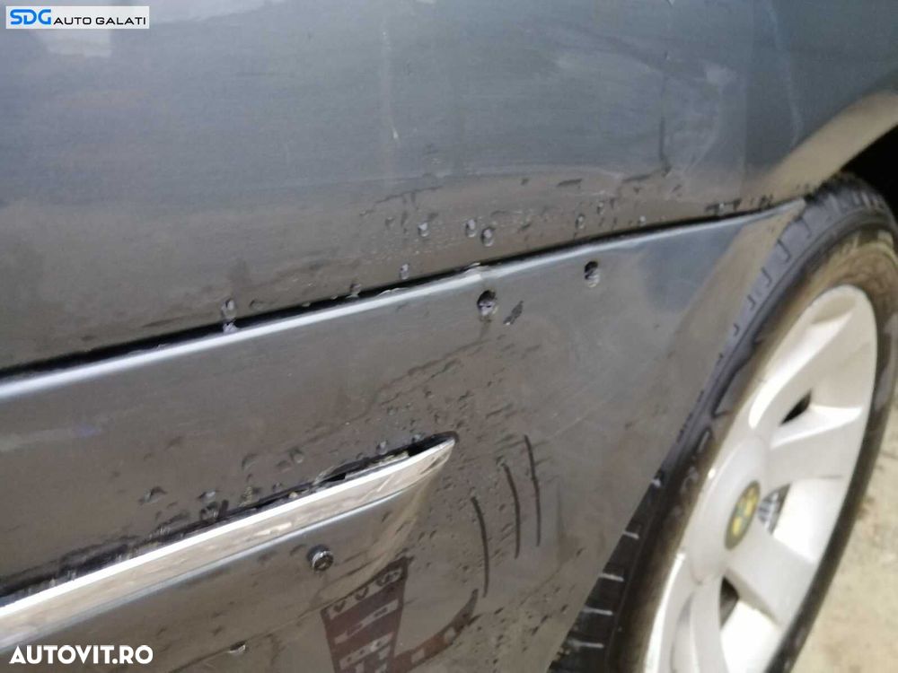 Bara Spoiler Spate cu Locas Senzori Parcare cu Defect BMW Seria 7 E65 E66 730 Facelift 2001 - 2008 Culoare A36/7 Titangrau II Metallic [L4823] [RAFT] - 7