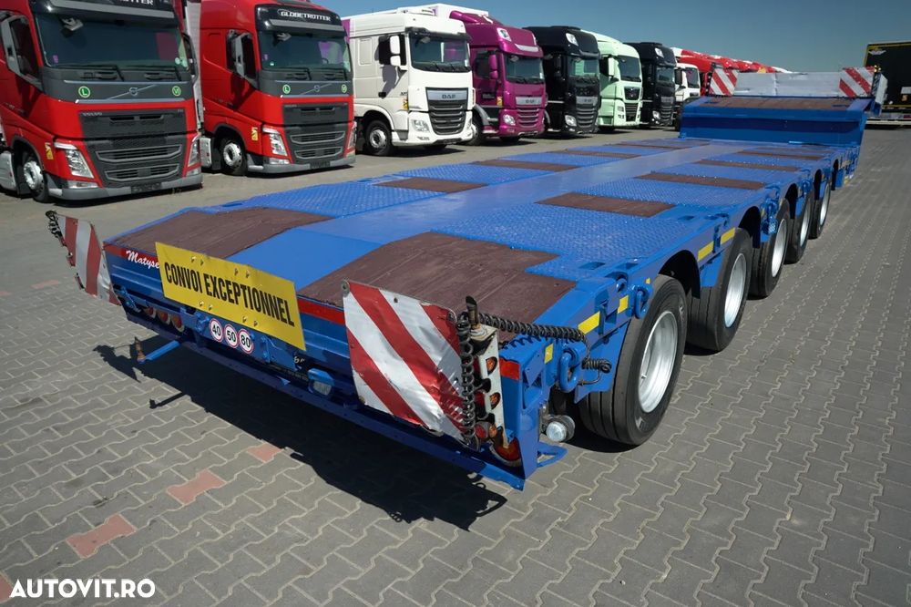 Faymonville REMORCĂ JOSĂ FAYMONVILLE / STZ-5AX / EXTENSIBILĂ / 5 AXE / MTA: 68 TONE / AXE DE DIRECȚIE / SUPORT / 19,1 M / SAF - 33