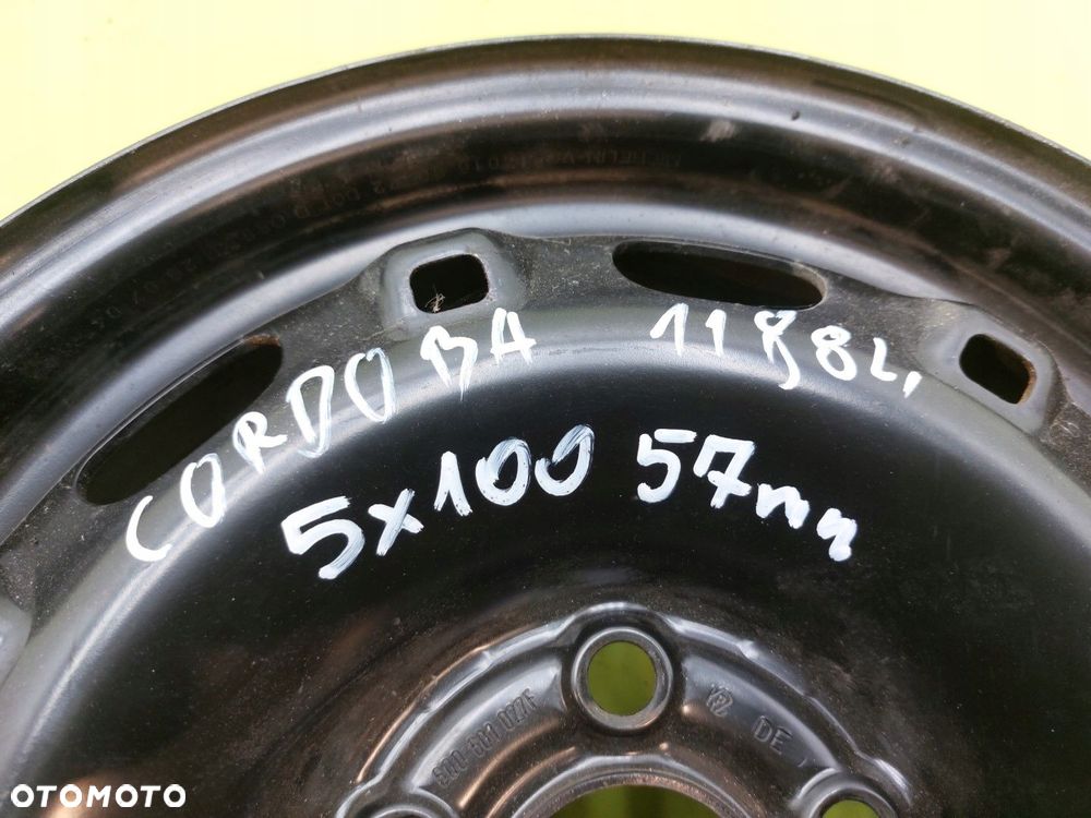 Felga stalowa Seat Cordoba IBIZA 6J X 14 ET 43 5X100 57 MM - 4