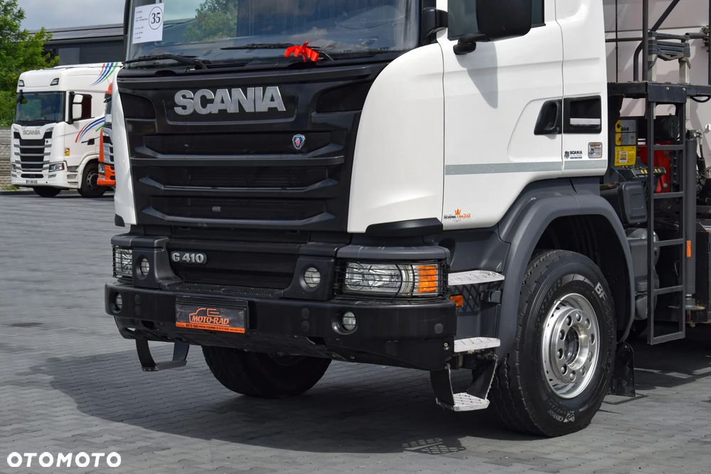 Scania G410 / 6x4 / EURO 6 / HDS PALFINGER PK 17.001 / WYSUW x3 / ROTATOR / CHYWTAK / STEROWANIE RADIOWE / WYWROTKA / HYDROBURTA / AUTOMAT / KAMERA COFANIA / NAWIGACJA / HAK / NISKI PRZEBIEG / 2017 / SERWISOWANY / SPROWADZONY - 9