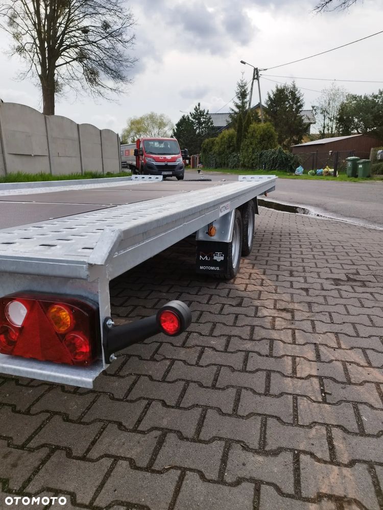 Niewiadów Laweta Niewiadów Mars SM 4,5x2,1m płaska wypełniona sklejką DMC 2700kg 2 osie koła 195R13C spawana rama mocna - 8
