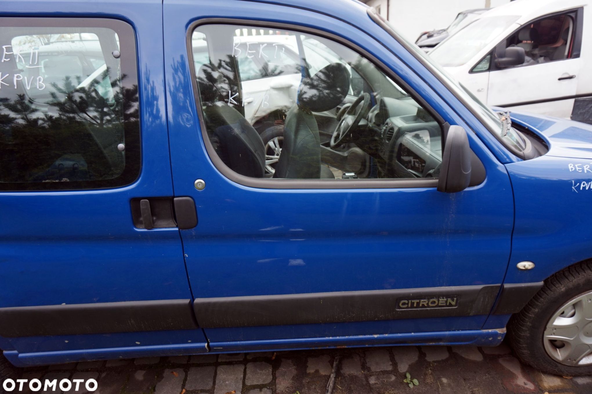 DRZWI PRZEDNIE PRAWE BERLINGO I LIFT II M59 KPVB  NIEBIESKI CITROEN 2002-2008 - 1