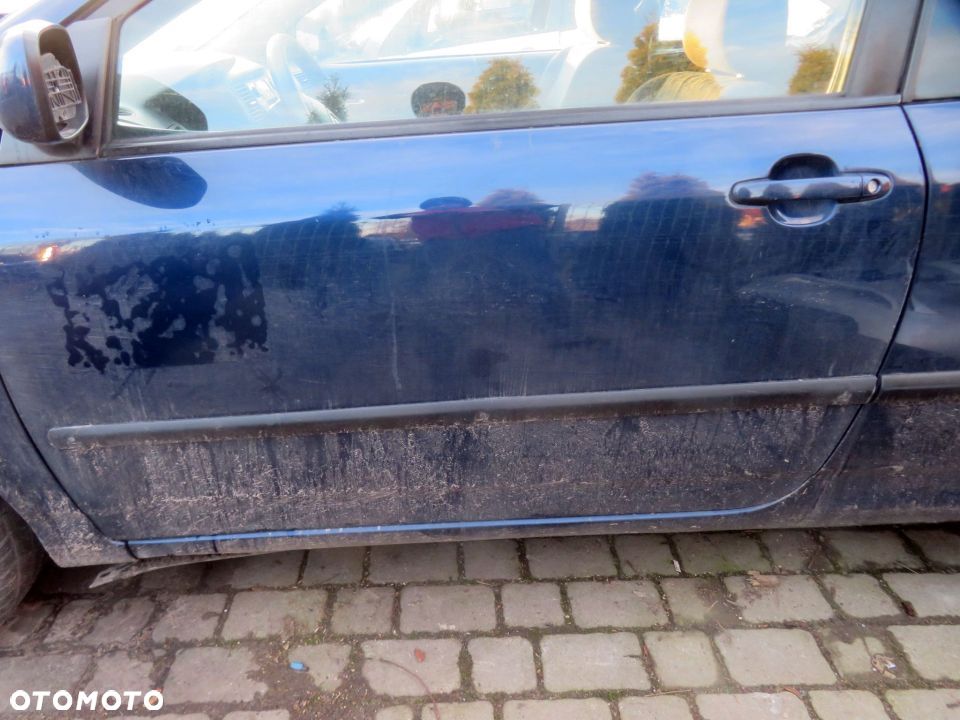 DRZWI PRZEDNIE LEWE COROLLA E12 3D HB 8P4  GRANATOWY TOYOTA 2001-2004 - 3