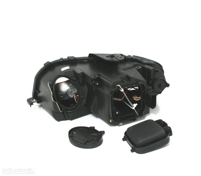 FARÓIS AUDI A3 8P 03-08 LUZ LED DIURNA FUNDO CROMADO - 4