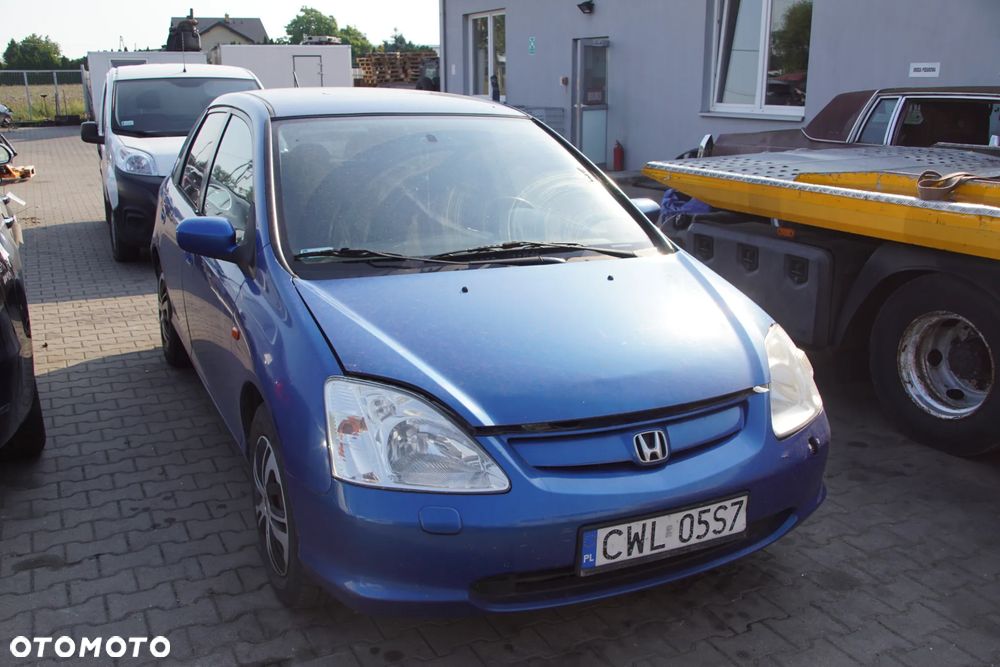 Auto na części - Honda Civic VII 1.7 CTDI 100 KM 4EE2 61MD4 B520P 2002R Silnik Skrzynia Drzwi Maska Błotnik Zderzak Klapa Lampa Lusterko Klamka Szyba Deska Kokpit Sterownik Moduł Czujnik Licznik Panel Kierownica - 2
