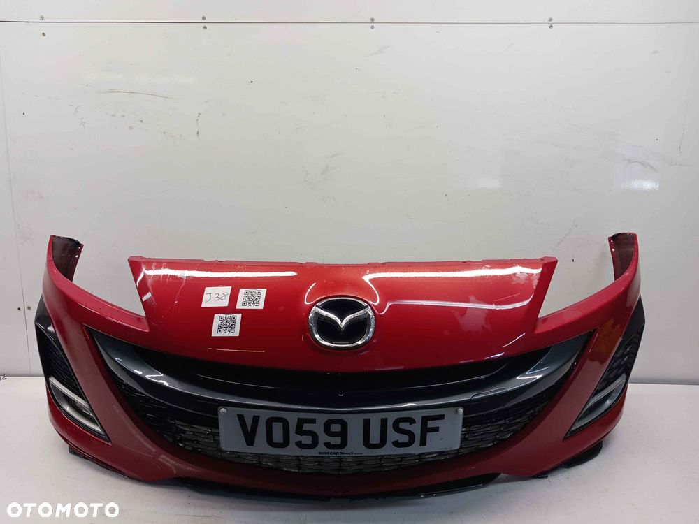 + ZDERZAK PRZÓD PRZEDNI DO MAZDA 3 III BL 2 Gen. 27A CZERWONY HALOGENY - 1