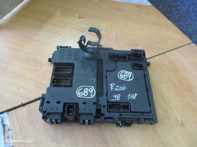 Caixa Fusiveis 9626460880 02 PEUGEOT 206 1998 1.4I PEUGEOT 206 1999 SIEMENS PEUGEOT 206 2000 1.9D 70CV 3P PRETO SIEMENS - 2
