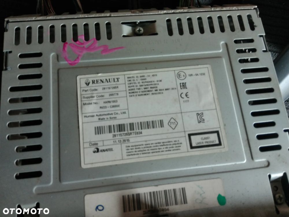 DACIA DOKKER LODGY LOGAN SANDERO CD RADIO + RAMKA GLOSNIKI DUZO CZESCI PYTAC - 4