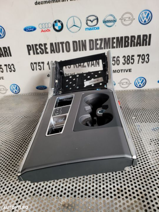 Suport Pahare Ornament Consola Centrala Schimbator Cotiera Audi S6 A6 Allroad 4K C8 Dupa 2018 - 5