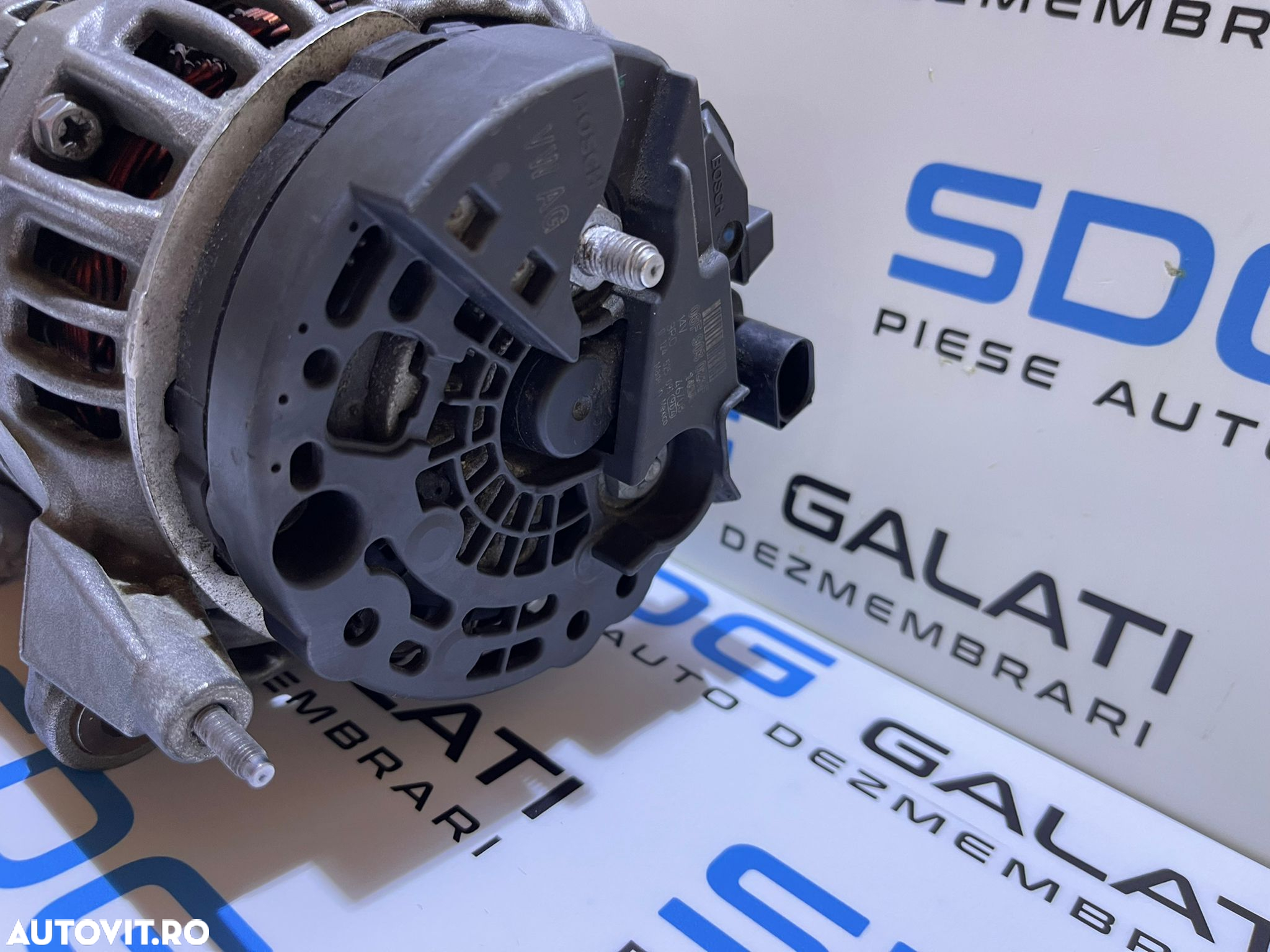 Alternator 140A Bosch Seat Leon 1P 2.0 TDI 2006 - 2013 Cod 06F903023F 0124525091 - 3