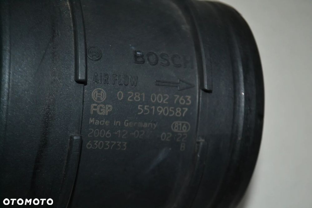 FIAT DUCATO CITROEN JUMPER PEUGEOT BOXER IVECO 2,3 3,0 PRZEPŁYWOMIERZ MIERNIK MASY POWIETRZA 55190587 0281002763 - 3