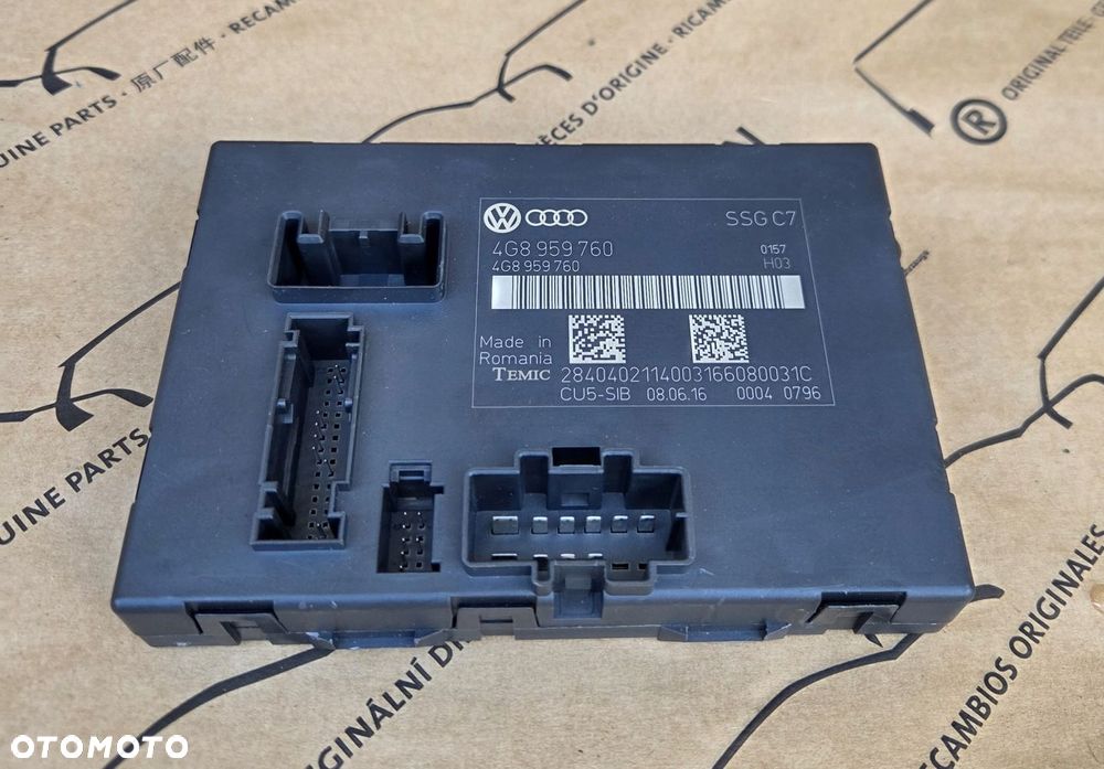 AUDI A6 S6 RS6 A7 S7 RS7 C7 4G STEROWNIK MODUŁ FOTELA KIEROWCY 4G8959760 - 2