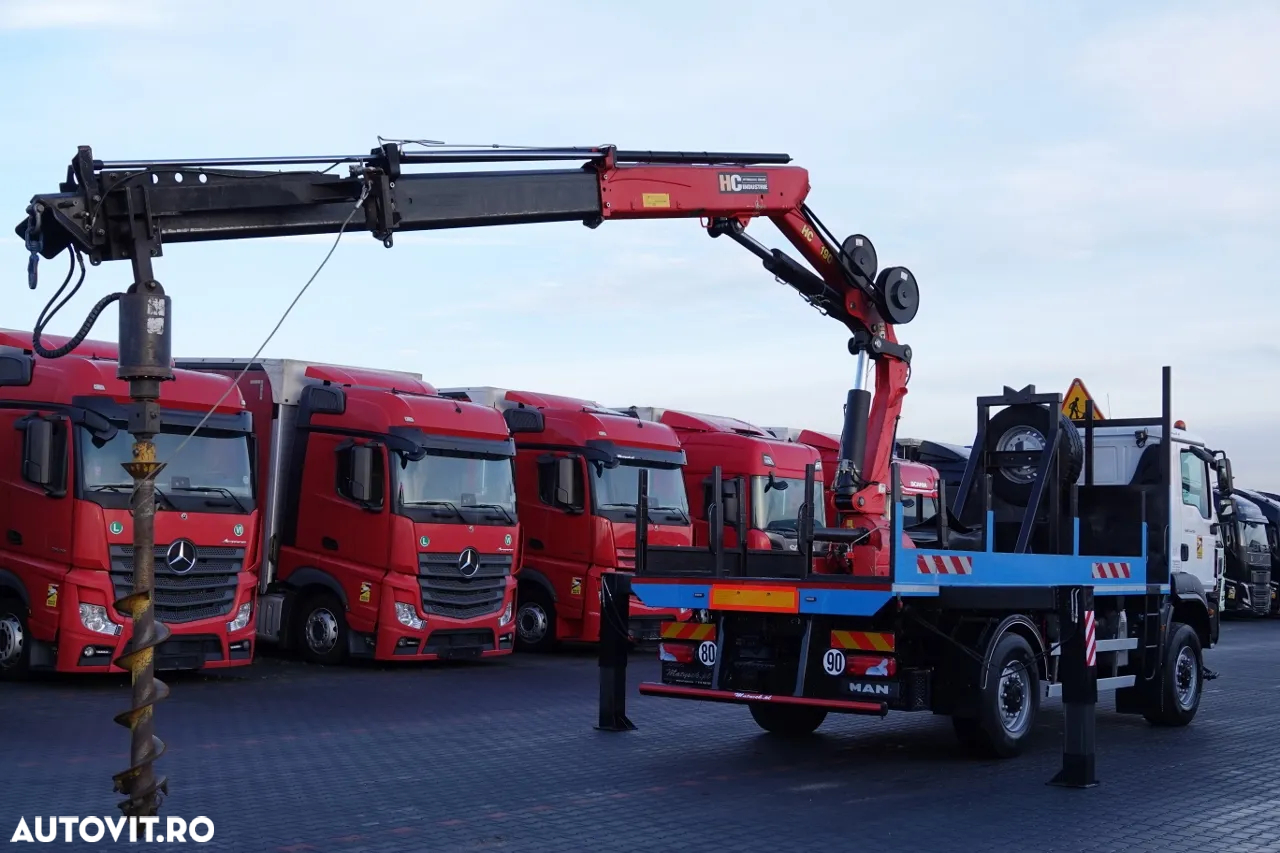 MAN TGM 13.290 / 4x4 / HDS HC 190 + GAMURIȚĂ 2 m / FORMAȚIE RICH / EURO 6 / MANUAL / AN 2019 - 3