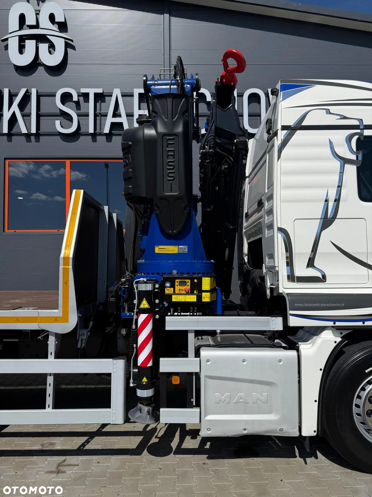 MAN TGS TGX 26.400 // E6 // 6x2 // platforma + FASSI F455RA.2.25 // Do przewozu kontenerów dzwig żuraw HDS kran crane laweta - 14