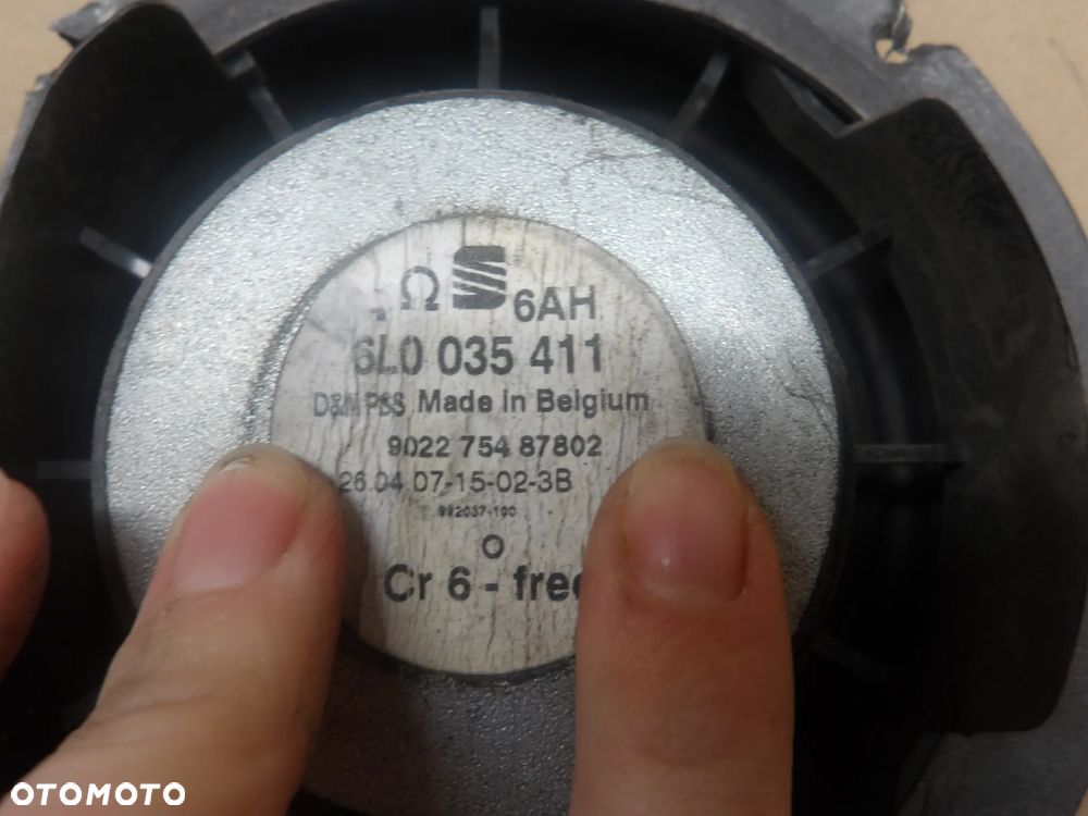 SEAT IBIZA III 06-09 1.4B 3D GŁOŚNIK PRAWY LEWY PRZÓD TYŁ 6LO035412A 6LO035411A - 15